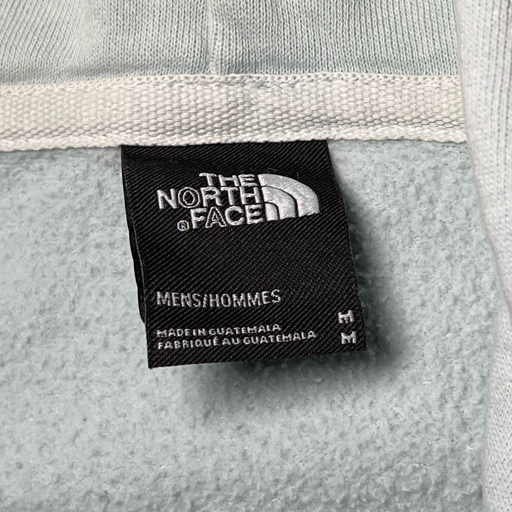 The North Face Hoodie Pullover Sky Blue Drawstring Pockets Regular Fit - Picture 9 of 11
